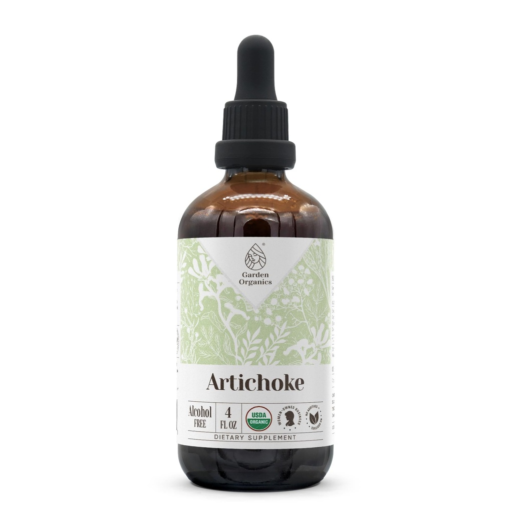 Artichoke USDA Organic Alcohol-Free Extract | Dietary Supplement, High-Potency Tincture | Natural Certified Organic Artichoke (Cynara scolymus) Dried Leaf 4 oz