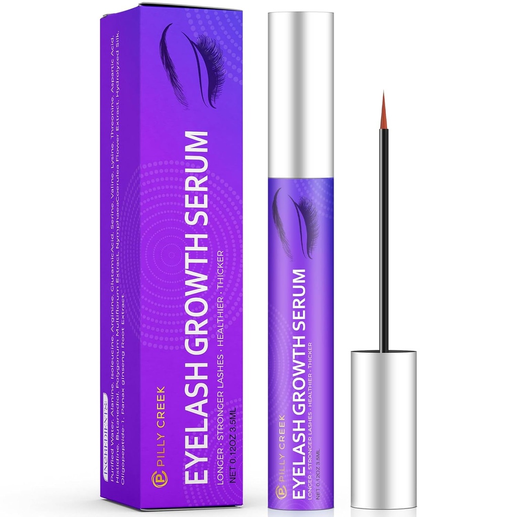 Premium Eyelash Growth Serum and Eyebrow Enhancer, Lash Serum, Eyelash Serum, Boost Lash Growth Serum, Advanced Formula - Boost, Langer, Thicker, Fuller Lashes