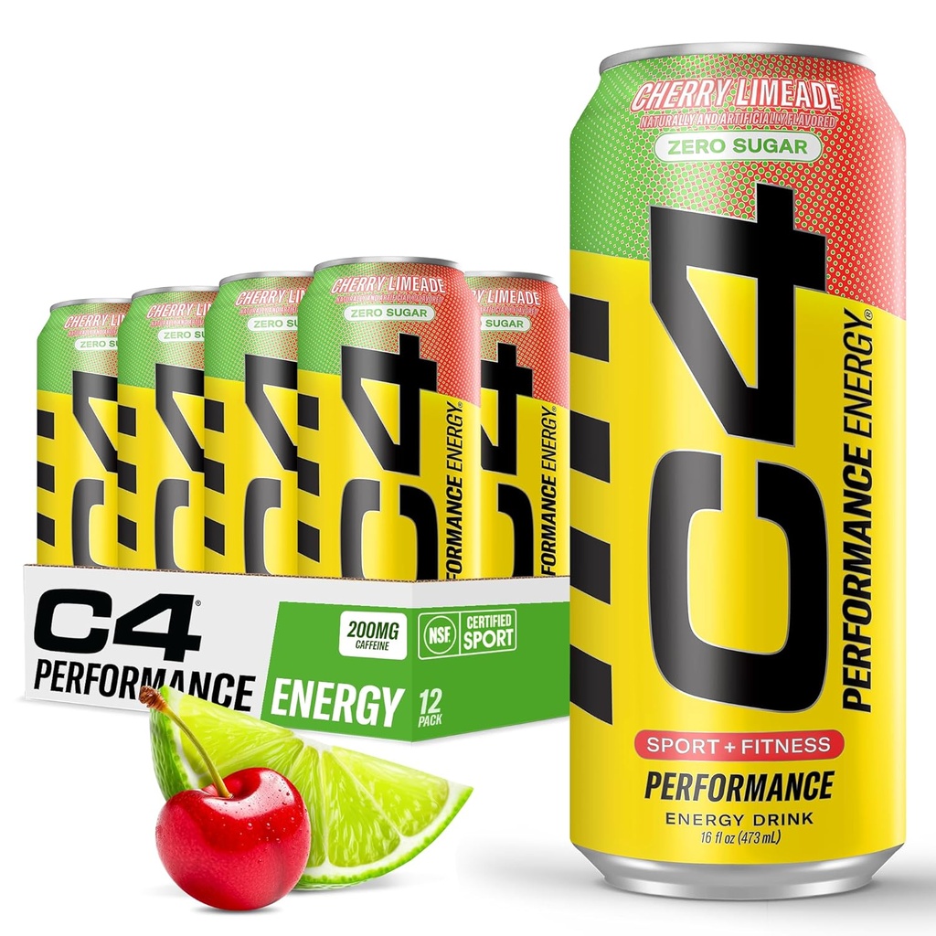 C4 Original Sugar Free Energy Drink 16 onças (Pacote de 12)