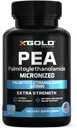 Palmitoyletanolamide Pea Supplement 600 mg Micronized Pea 99% Meget rengjort og biotilgjengelig | laget i USA | Supplement for menn og kvinner - 120 kapsler