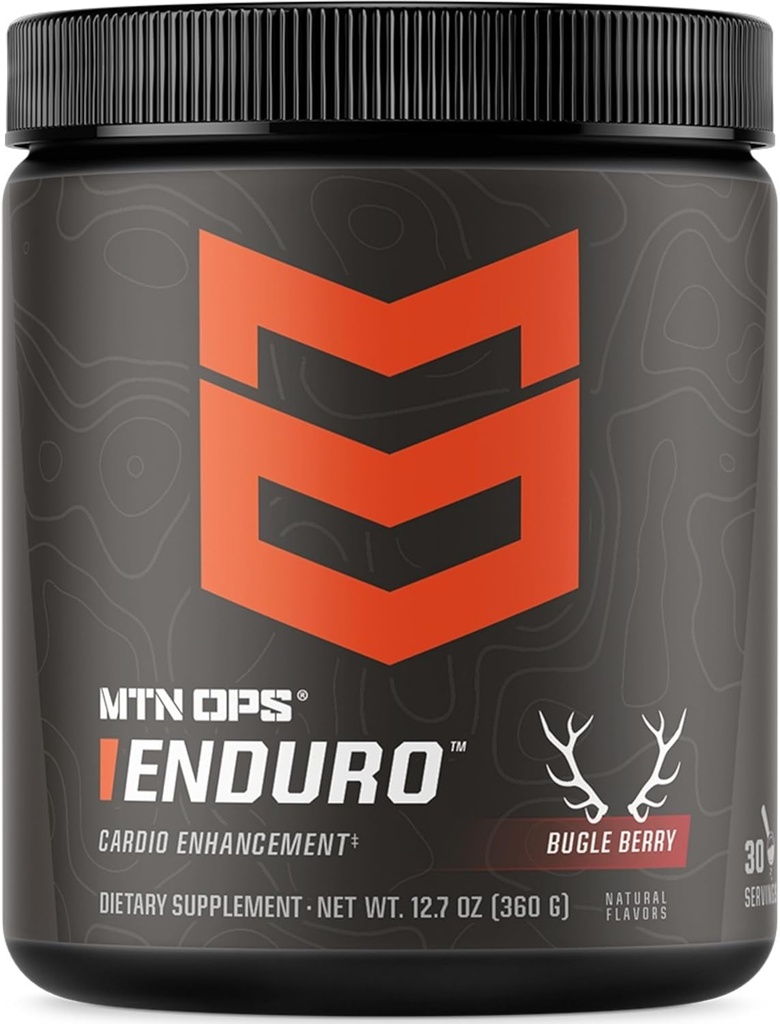 MTN OPS Enduro Nitric Hoffman & Stim-Free Pre Workout - 30 Hizmet - Magnezyum Citrate, Beet Root Toz, Niacinamid, L Arginine & L Citrulline - Bugle Berry Flavor