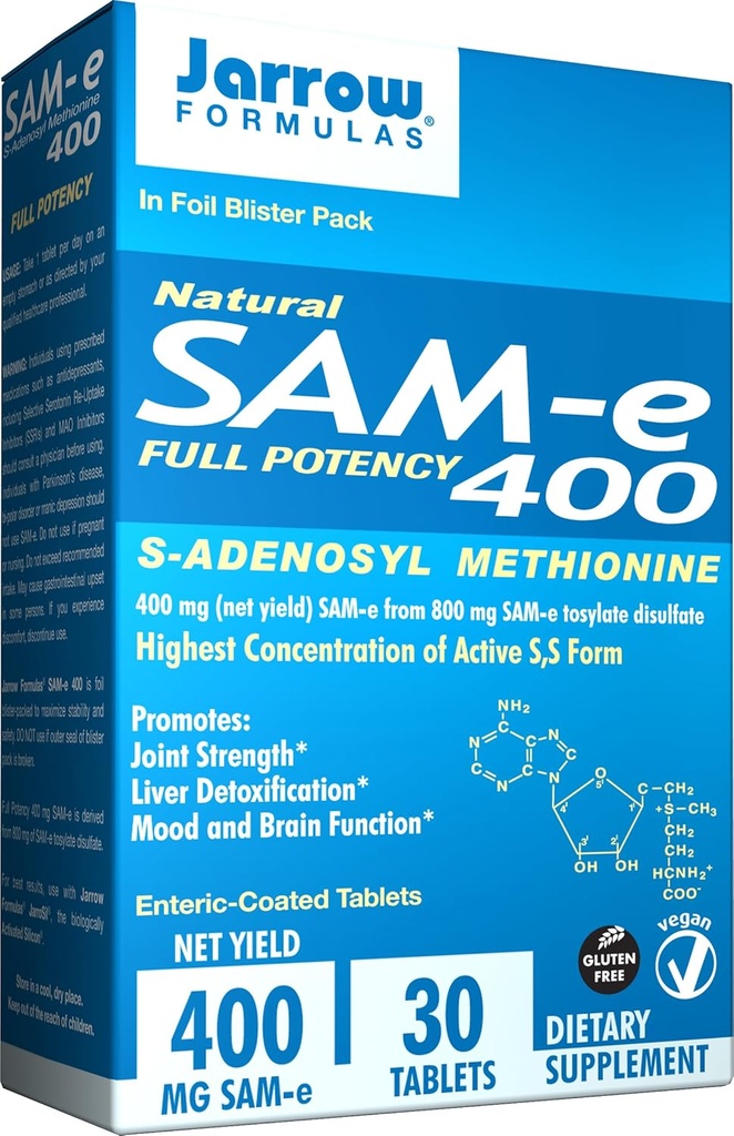 JARROW ФОРМУЛАS Sam-E 400 MG, 30 CT