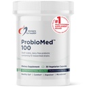 Designs for Health ProbioMed 100 - Probiotics for Digestive Health - 10 Strains with Lactobacillus Acidophilus Probiotic + Lactobacillus Rhamnosus - Gut Health + Immune Support Supplement (30 Caps)