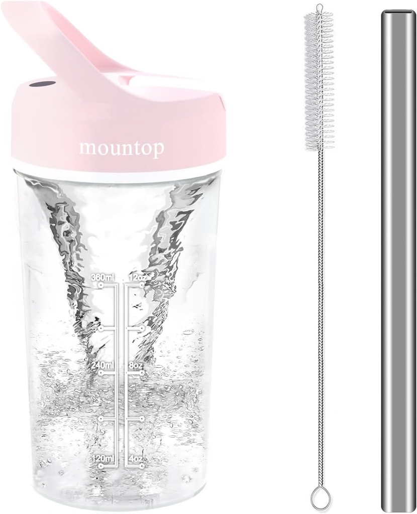 Electric Shaker Bottle, Shaker Bottles for Protein Shakes, Blender Shaker Bottle for Pre-Workout, Rechargeable Shaker Cups, BPA-free Mixer Bottles for Protein Powder, Whey, and Other Supplements