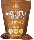 B.rad Superדלק - Grass Fed Whey Protein Isolate Boosted with Creatine | Farm-Fresh, Easy-to-Digest, Clean Ingredients