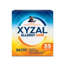 Xyzal 24 Hour Allergy Relief Medicine, Original Prescription Strength Antihistamine, Levocetirizine Dihydrochloride Tablets, 5 mg, 35 Count