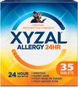 Xyzal 24 ore Allergy Relief Medicine, Original Prescription Strength Antihistamine, Levocetirizine Dihydrochloride Tablets, 5 mg, 35 conte
