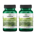 Swanson Ultimate Ashwagandha KSM-66 - Herbal Supplement Supporting Healthy Stress Levels & Relaxation - Natural Formula to Promote a Calm & Relaxed Mindset - (60 Veggie Capsules, 250mg Each) (2 Pack)