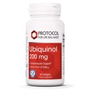 PROTOCOL FOR LIFE BALANCE Ubiquinol 200mg - Bioavailable CoQ10 Softgels - Heart Health Support - Oxidative Stress Quencher - Soy Free & Dairy Free - 60 Softgels