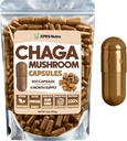 XPRS Nutra Chaga Mushroom Capsules - Premium USDA Chaga Mushrooms Capsules- Encapsulated Chaga Mushroom Powder for an Immunity Boost - Vegan Friendly Superfood for Chaga Tea and Beverages - 360 Count