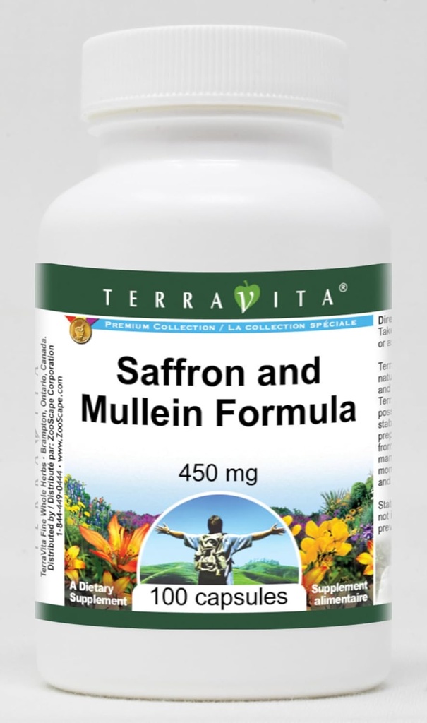 Saffron and Mullein Formula - 450 mg (100 κάψουλες, ZIN: 513981) - 3 συσκευασίες