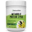 Metabolic Protein C-Plus, Whey Protein Powder & Shake Meal Replacement with Vitamin C, L-Glutamine & Digestive Enzymes, Low Carb Protein Drink, Support Metabolism, Energy & Gut health 1.1 lb, Vanilla