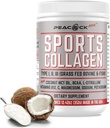 Sport Collagen Electrolytes Powder, 12.42 oz - Grass Fed Bovine & Wild Fish Hydrolyzed Typ I, II, III Multi Collagen Peptides för Electrolyte Drinks, Unflavored Protein Powder med BCAA, Magnesium