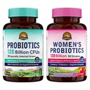 Vitalitown Probiotic Bundle (Pack of 2) | Probiotics 120 Billion CFUs (Item 1) & Women’s Probiotics (Item 2) | Shelf Stable, Once Daily | Gut, Immune, Vaginal Health | 60 Capsules | 30 Day Supply Each