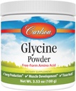 Carlson Glycine Pludum 2000 mg, Amino rūgščių papildai energetikai ir raumenims palaikyti, 3,53 oz (100 g)