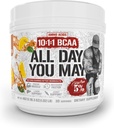 5% Nutrition Rich Piana AllDay YouMay BCAA Powder ) Premium Intra ' Post Workout Amino Acids, Hydration, Endurance, Muscle Recovery, Joint " Liver Support ) 16.3 oz, 30 Servings (Southern Sweet Tea)