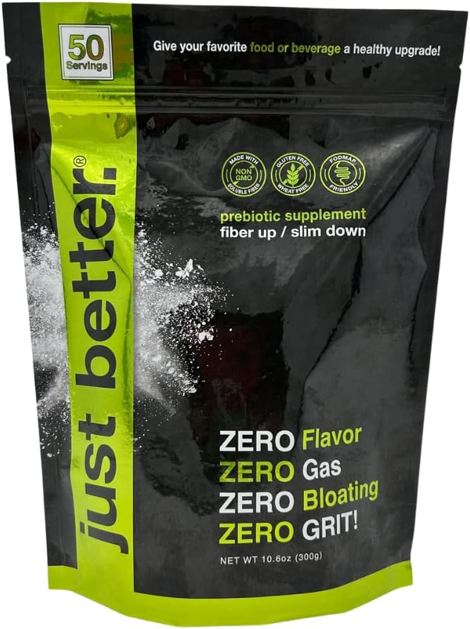 Zuntz prebiotikoa osasuntsu baterako osagarria | zuntz-hautsa Zero Grit Zero zaporearekin eta Bloating edo Gas gabe | Feel Full Faster | Keto Non-GMO Gluten Free Vegan 50
