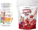 BariatricPal 30- Day Bariatric Witamina Bundle (Multivititamin ONE 1 dziennie! Chewable with 45mg Iron - Orange Citrus and Calcium Citrate Soft Chews 500mg with Probiotics - Truskawka Twist)