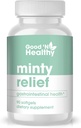 God 'N Sunn Minty Relief Peppermynt Olje Softgels, Supplement for naturlig digestiv komfort, 3 måneders forsyning
