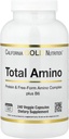California Gold Nutrition Total Amino עם ויטמין B-6, ו-20 Amino Acid Band, 240 קפסולות Veggie