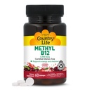 Country Life Methyl B12, Supports Energy & Stamina, 1000mcg, 60 Lozenges, Certified Gluten Free, Certified Vegan