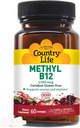 Country Life Metyl B-12 kapsuly, 1000 Mcg, 60 Počet