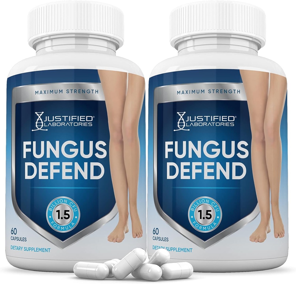Laboratorios Xustificados (2 Pack) Fungus defender pílulas 1,5 millóns CFU Probióticos 120 cápsulas