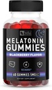 Мелатонин Black Berry Gummies 5 мг, Жевательная добавка для поддержки ночного сна | 60 граф