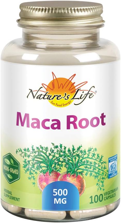 החיים של הטבע Maca Root 500 מ"ג | אנרגיה בריאה, Vitality & Stamina Support