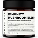 Erbologia Organic Immunity Mushroom Complex 50 Servings - High in Beta-glucans - Reishi, Cordyceps, Lion's Mane, Turkey Tail - Sostenibilmente Cresciuto in Europa - Vegan - Non-GMO - Nessun Filler Aggiunto