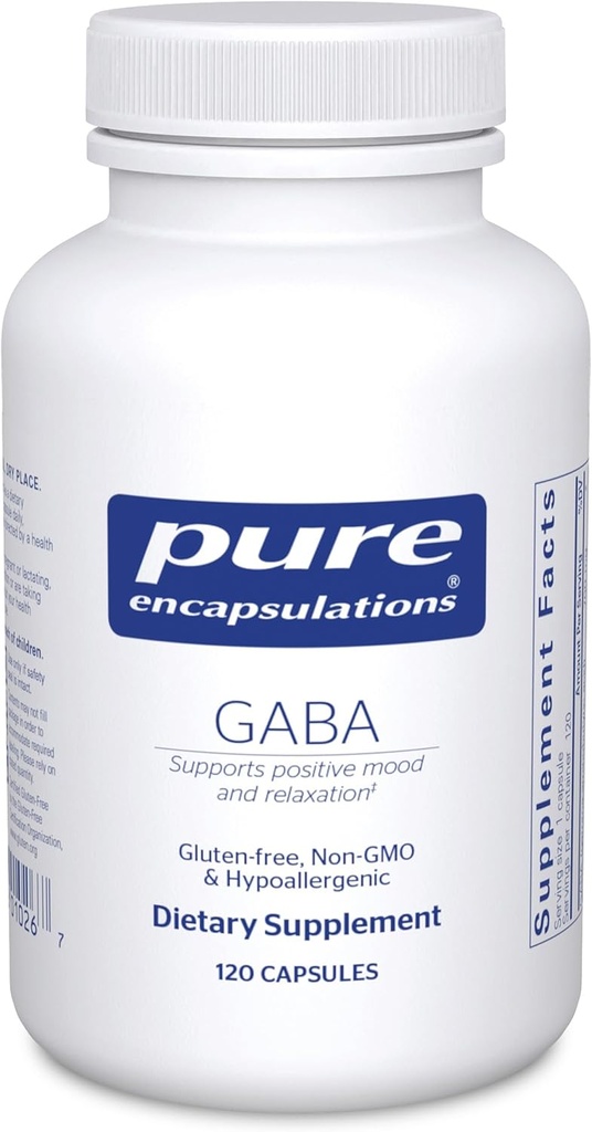 Encapsulations GABA - תוספת לתמיכה להרגעה ושינוי של מתח Occasional - עם Premium GABA Amino Acids - 120 קפסולות