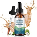 Soursop Graviola Liquid Drop, Soursop Leaves Extract med Sea Moss & Turmeric, Graviola Soursop Bitters Liquid för Cell Support & Regeneration, Liver, Relax, Immune och Antioxidant Support, 1 Fl Oz