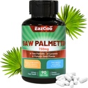 Saw Palmetto Supplement, Saw Palmetto Extract 750mg, com Lycopene, Pumpkin Seed Powder, para homens e mulheres,Não-GMOs & Gluten, Vegan, 90 cápsulas de contagem