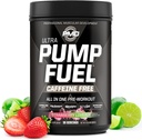 PMD Sports Pump Fuel Ultra Caffeine Gratis - Premium Pre Workout Powder &amp; Muscle Pump, Greater Focus, Endurance & Recovery, Premium Creatine, Arginine & Beta Alanine - Strawberry Limeade (30 Servings)