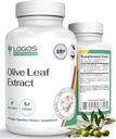 Olive Leaf Extract Kapselit - Immuuni Supplement miesten ja naisten, polyfenoli ja Flavonoid yleistä hyvinvointia - ei-GMO ja Vegan Olive Oil Kapselit - 60 Count
