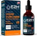 E2H Curcumin lichid turmeric pentru o mai bună absorbţie - suport comun natural - extract de rădăcină turmeric cu semințe de ardei negru - Boost Your Health - Vegan - Non-GMO - 2 Fl Oz