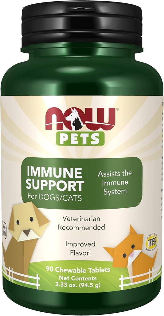 NYT Pet Health, Immunosupport Supplement, Formulated for Cats & Dogs, NASC Certified, 90 purutablettia