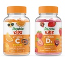 Lifeable Vitamin D Kids + Vitamin C Kids, Gummies Bundle - Great Tasting, Vitamin Supplement, Gluten Free, GMO Free, Chewable Gummy