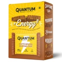 Quantum Energy Square: Bar de enerxía con cafeína e proteínas 10g. Delicious Healthy Snack On The Go. (Vegan, sen glute, libre de soia, sen lácteos) (Caffe Mocha Almond Chip)