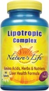 Nature's Life Lipotropic Complex | Umfassende Unterstützung für gesunde Leberfunktion | mit Choline & Inositol | Non-GMO | 90 Vegetarische Tabletten