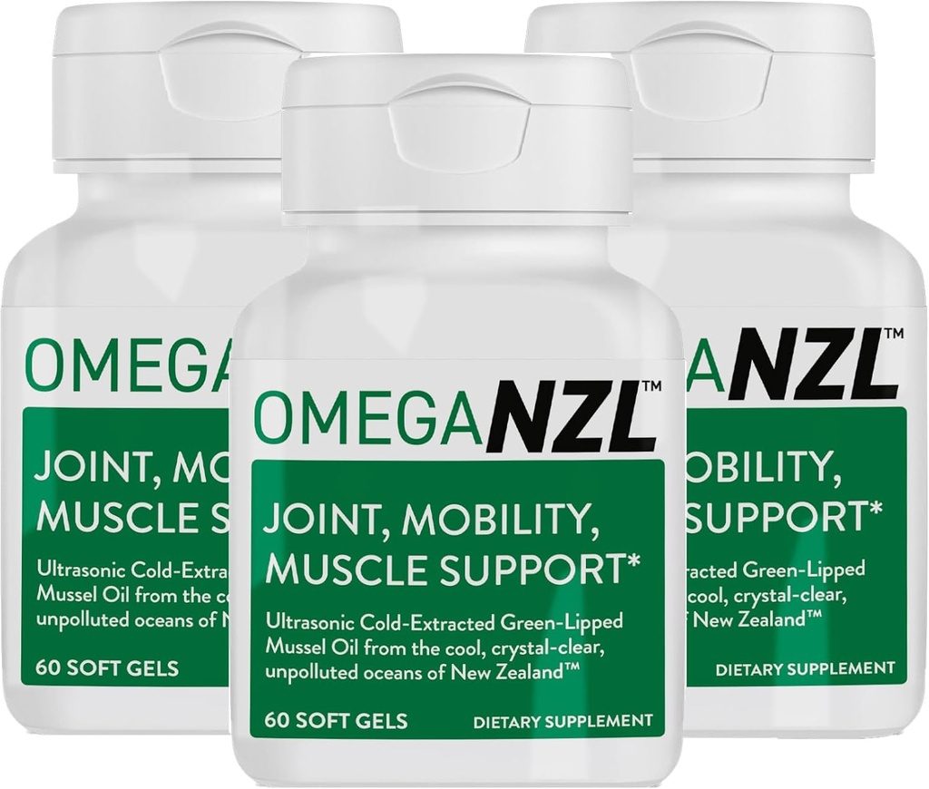 Original Omega-3 supliment de sprijin comun, cel mai bun ajutor muscular natural, capsule de ulei verde cu vârf Mussel, 180 Softgels, fără gust de pește