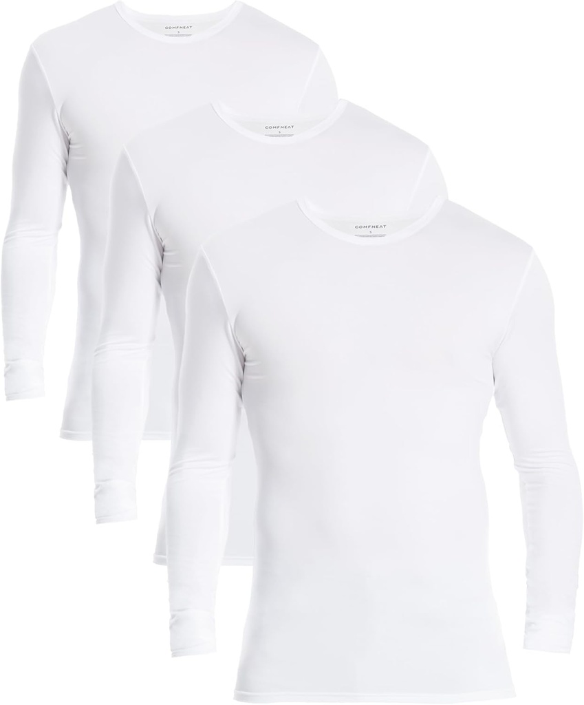 Comfneat Herren 3-Pack Thermal Unterhemden Langarm Base Layer