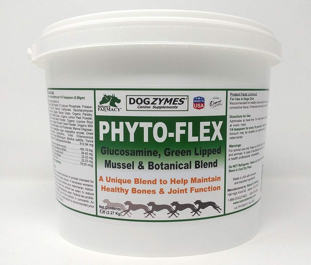 Dogzymes Phyto Flex - Glucosamine, Chondroitin, MSM and Hyaluronic Acid… (5 Pound)