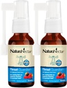 NaturaNectar - Bee Propolis Throat Spray - Unique Throat Relief and Wellness Agent - Brasiliansk Bee Propolis Throat Guardian Spray - Etisk Beekeeping - Honey Bee Berry Flavor (2-Pack, 1,06 Fl Oz.)