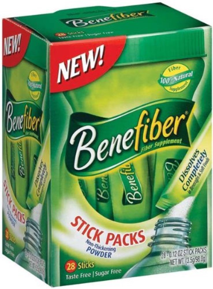 Benefiber fibra livre de açúcar no Go Stick Packs, sem sabor, 28 ea (Pacote de 9)