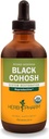 Herb Pharm Certified Organic Black Cohosh Liquid Extract för kvinnlig reproduktivt systemstöd - 4 Ounce
