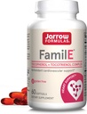 Jarow Formula Famil-E - edistää sydän- ja verisuoniterveys - Sisältää kaikki kahdeksan jäsentä E-vitamiini - Rikas Gamma Tocopherol & Tocotrienols - 60 Softgels