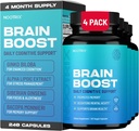 Nootrix Brain Boost Nootropic Supplemental 124; Supports Memory, Mental Focus, Cognitive Health & Energy Ț124; Caffeine- Free, Prototes Health Mood & Brain Function w / Gingko Biloba & DMAE