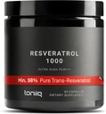 Ultra alta potência Terceira parte testado Trans Resveratrol 1000mg - 98% puro, altamente purificado e biodisponível - Resveratrol Polygonum Root Extract - 60 Cápsulas